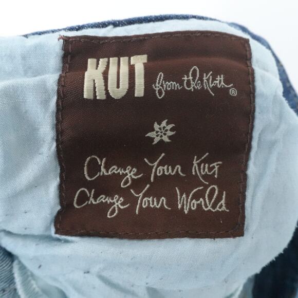 Kut From The Kloth Jeans Womens 14P Blue Bootcut Denim Stretch Back Flap Pockets - Picture 12 of 14